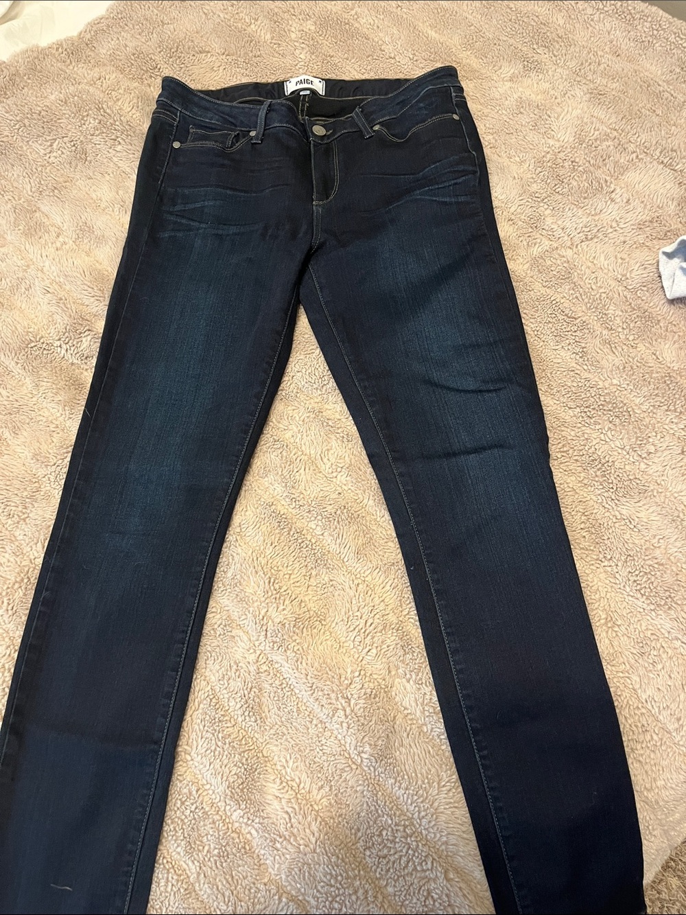 PAIGE Dark Indigo Skinny Jeans